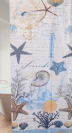 Штора для ванной полиэстер 180х180см 12 колец Gini AC-6-01