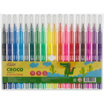 Фломастеры 18 цветов №1 School Croco, смываемые 1559775