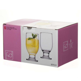 Набор бокалов для коктейлей стеклянных Bingo 6шт. 215мл, в п/у Pasabahce Бор 410012 F&D