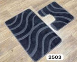 Комплект ковриков напольных для ванной и туалета на латекс. основе Maximus Классик 2пр. 60х100см/60х50см, Opal grey/опал-серый Confetti  503