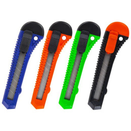 Нож канцелярский большой 18мм Staff, ассорти 230485