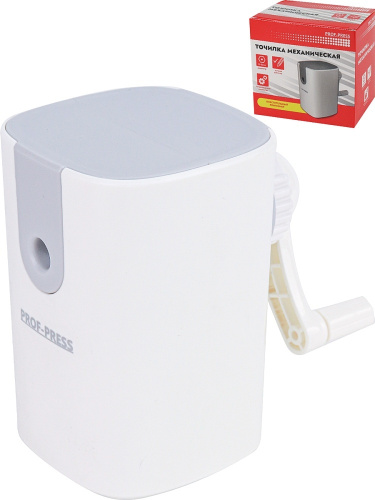 Точилка механическая пластиковый корпус, серая ТК-4651