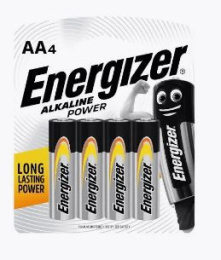 Батарейка Energizer алкалиновая Power LR06 ( 4шт. на блистере) Spec2-E300132907