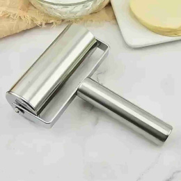 Ролик кулинарный для теста из нержавеющей стали 17х11,5см Радужный Дом РД73421