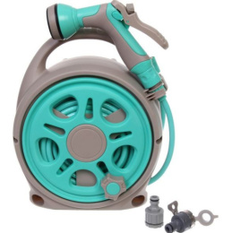 Катушка со шлангом 1/2" 20м, с адаптерами для полива, HQ12, мятный РЦ Восток 782-314