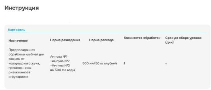 Табу Трио 4мл + 10мл + 5мл для обработки клубней перед посадкой от болезней, колорадского жука Avgust