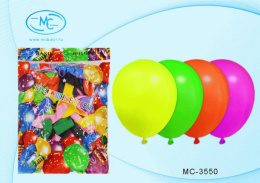 Шар неон 30см ассорти, размер №12 МС-3550