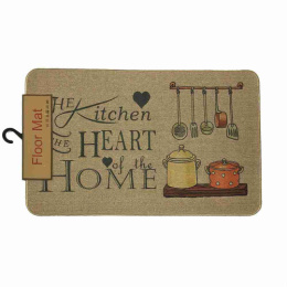 Коврик придверный прорезиненный, рогожка 45х 70см Радужный Дом РД88784