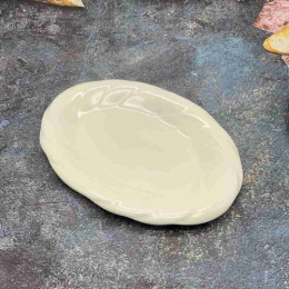 Блюдо фарфоровое овальное 250мм белое Радужный Дом РД75609