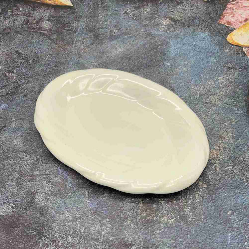 Блюдо фарфоровое овальное 250мм белое Радужный Дом РД75609