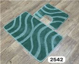 Комплект ковриков напольных для ванной и туалета на латекс. основе Maximus Классик 2пр. 60х100см/60х50см, Almond/фисташковый Confetti  542