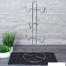 Держатель для кружек стальной хромированный 13,5х35,5см 729-М/729656