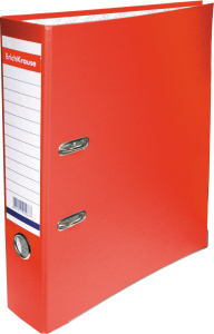 Папка-регистратор 70мм PVC ErichKrause, красный 280
