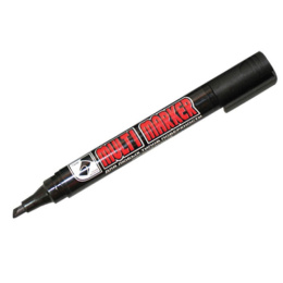 Маркер перманентный черный Crown Multi Marker 5мм, скошенный CPM-800CH,1556208