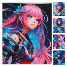 Тетрадь  48 листов Яркие девушки 14127/5