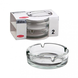 Пепельницы стеклянные круглые набор 2шт. Bistro d-11см, в п/у Pasabahce Бор 54036