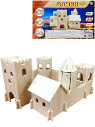 Сборная модель из дерева 43 детали Замок СМ-4717-А4