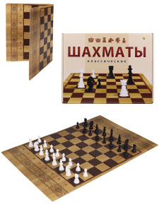 Шахматы Классические, поле 22,5х30см, в коробке ИН-0295