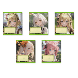 Тетрадь  24 листа линейка ErichKrause Эльфы Аниме Mix-Pack 60579