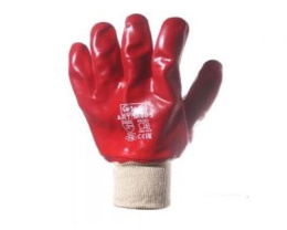 Перчатки хлопчатобумажные маслобензиностойкие (МБС) с нитриловым покрытием гранат Мир и Стандарт М604