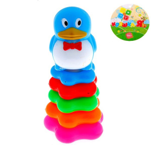 Пирамидка пластиковая Пингвинчик 5 колец 463476