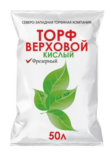 Торф кислый верховой  50л СЗТК