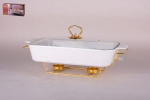 Мармит фарфоровый 363х190х60мм, в п/у Коралл ZD14454