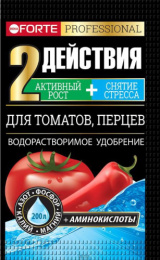 Удобрение для томатов, перцев 100г водорастворимое с аминокислотами Bona Forte