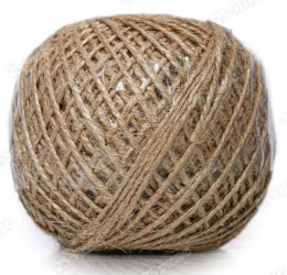Шпагат джутовый  100м 3-х ниточный 1250текс 110гр Садовита
