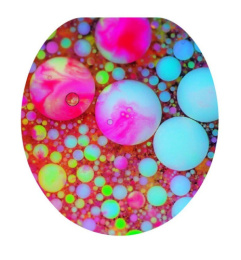 Сиденье для унитаза мягкое с рисунком Шарики Океан В-30