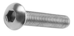Винт полукр.гол. внутр.шестигр. 6х8  ISO7380  A2 нерж. 9053-68