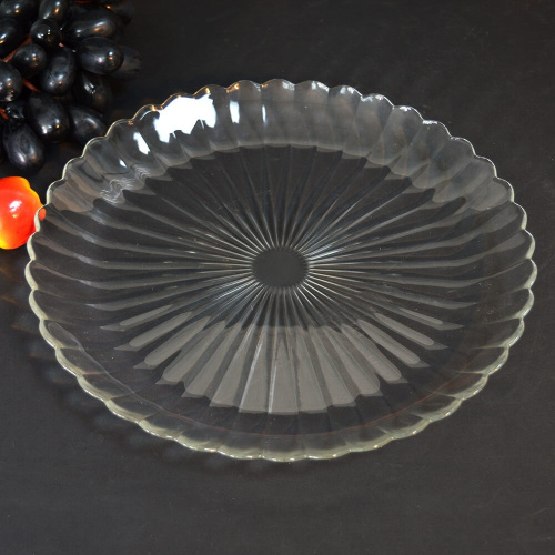 Тарелка стеклянная Магия мелкая 250мм ОСЗ 24с2397