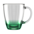 Кружка стеклянная 350мл цветное дно микс Декостек 2025-Н9