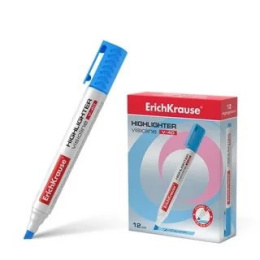 Текстовыделитель голубой ErichKrause Visioline V-40, 0,6-5,2мм 30978