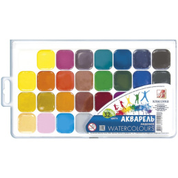 Акварель 32 цветов Луч Классика, без кисточки 26С 1579-08