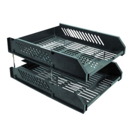 Лотки для бумаг набор 2шт. ErichKrause, на металлических стержнях ЕК4611