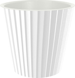 Горшок для цветов пластиковый Sand со вставкой  5,8л d-23см h-20,8см белый InGreen IG640210048