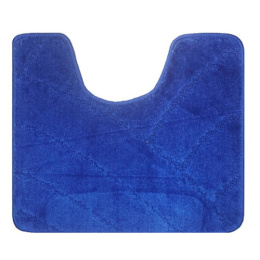 Коврик напольный для туалета U-type на латекс. основе  45х 55см толщина 11мм, синий Banyolin