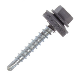 Саморез кровельный 4,8х35 RAL 7024 (серый графит) Daxmer 277-702435