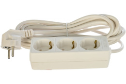 Удлинитель 3 розетки  5м 16А с заземлением, ПВС 3 х 1, 3500Вт Союз 481S-6305