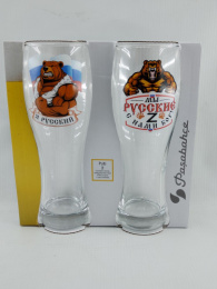 Бокалы для пива стеклянные набор 2шт. 500мл Россия, в ассортименте, в п/у Gid Glass D41792/02