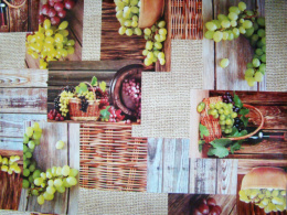 Клеенка столовая на нетканой основе с увеличенным наложением Мажор 1,35х20м Колорит 537/2