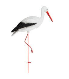 Фигурка садовая из полистоуна Аист на металлических ногах 115х73х25см Park 169328