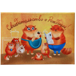 Папка адресная Свидетельство о рождении А5 Attache Рыжики 1475540