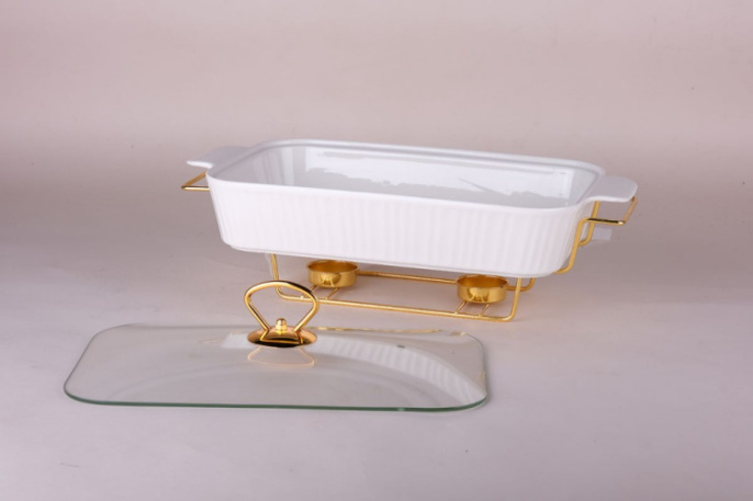 Мармит фарфоровый 363х190х60мм, в п/у Коралл ZD14454