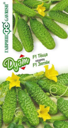 Огурец Зятек F1 10шт. + Теща F1 10шт. цветной пакет серия Дуэт Гавриш