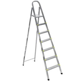 Стремянка металлическая  7 ступеней (1,39м) широкие Step Amigo