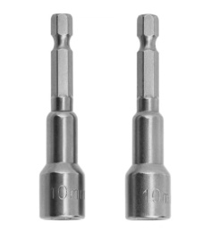 Биты набор  2шт. с торцевыми головками 10x65мм Matrix 11576
