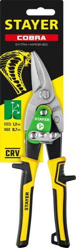 Ножницы по металлу правые 250мм, Cobra Stayer 23055-R