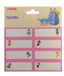 Наклейки именные Devente 8шт. в пластиковом пакете Феи 8004184